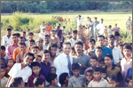 Kaysor Ahmed visiting his village