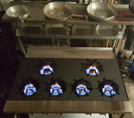 6 Burner Solid Top Cooker